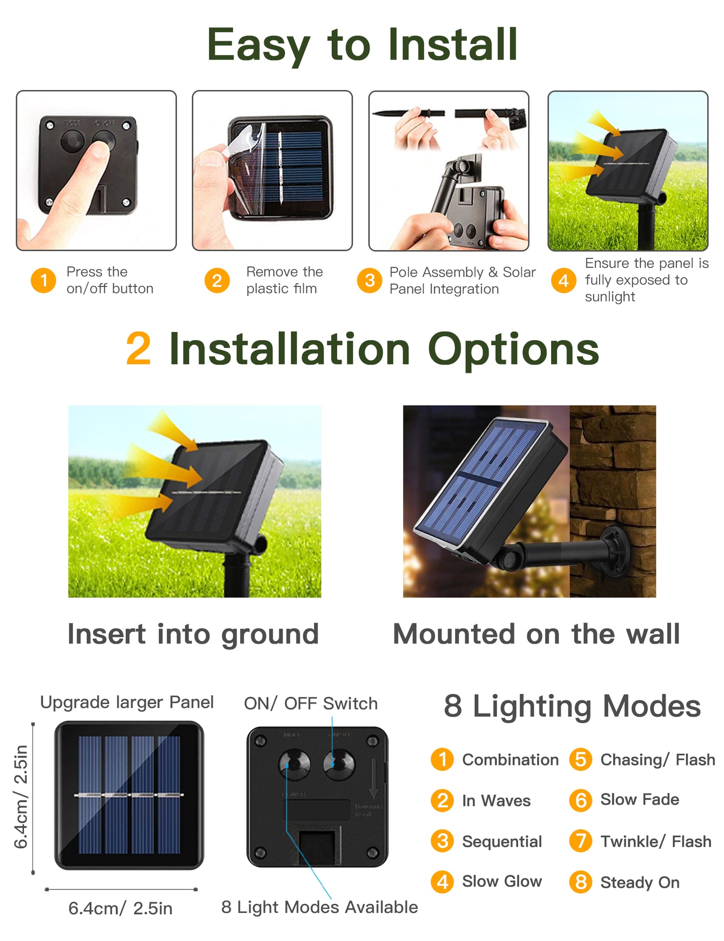 SUDDUS Solar Vine Fairy Lights – 33ft 100 LED Waterproof Outdoor Vine Lights with 8 Modes for Garden, Patio, Fence, Balcony