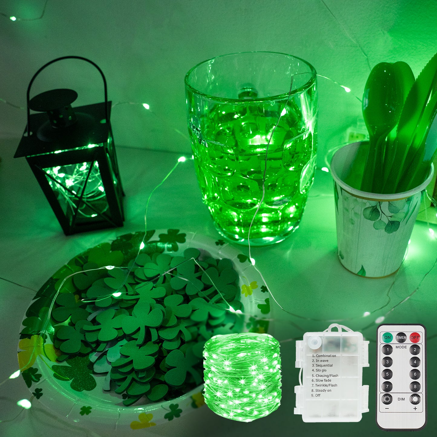 SUDDUS Fairy Lights - Battery Operated 66FT/33FT LED String Lights with Remote & Timer | Outdoor Christmas Patio Decor