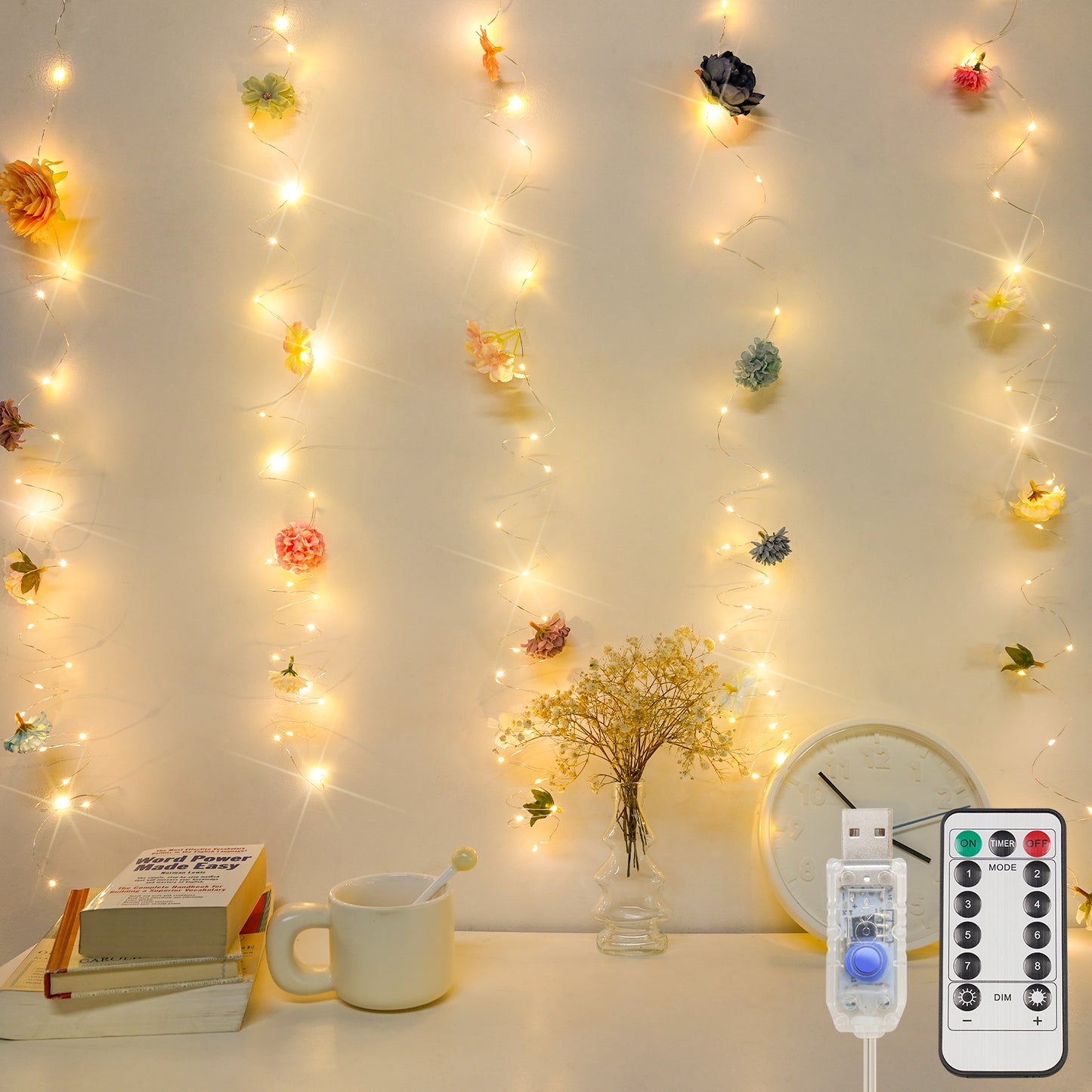 DIY Curtain Fairy Lights