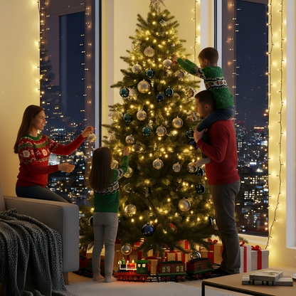 SUDDUS Diamond Lights Christmas Tree String Lights – 100/200/300 LED, Warm White, 8 Lighting Modes, Indoor Outdoor Twinkle Lights for Christmas Tree, Patio, Porch & Holiday Decor