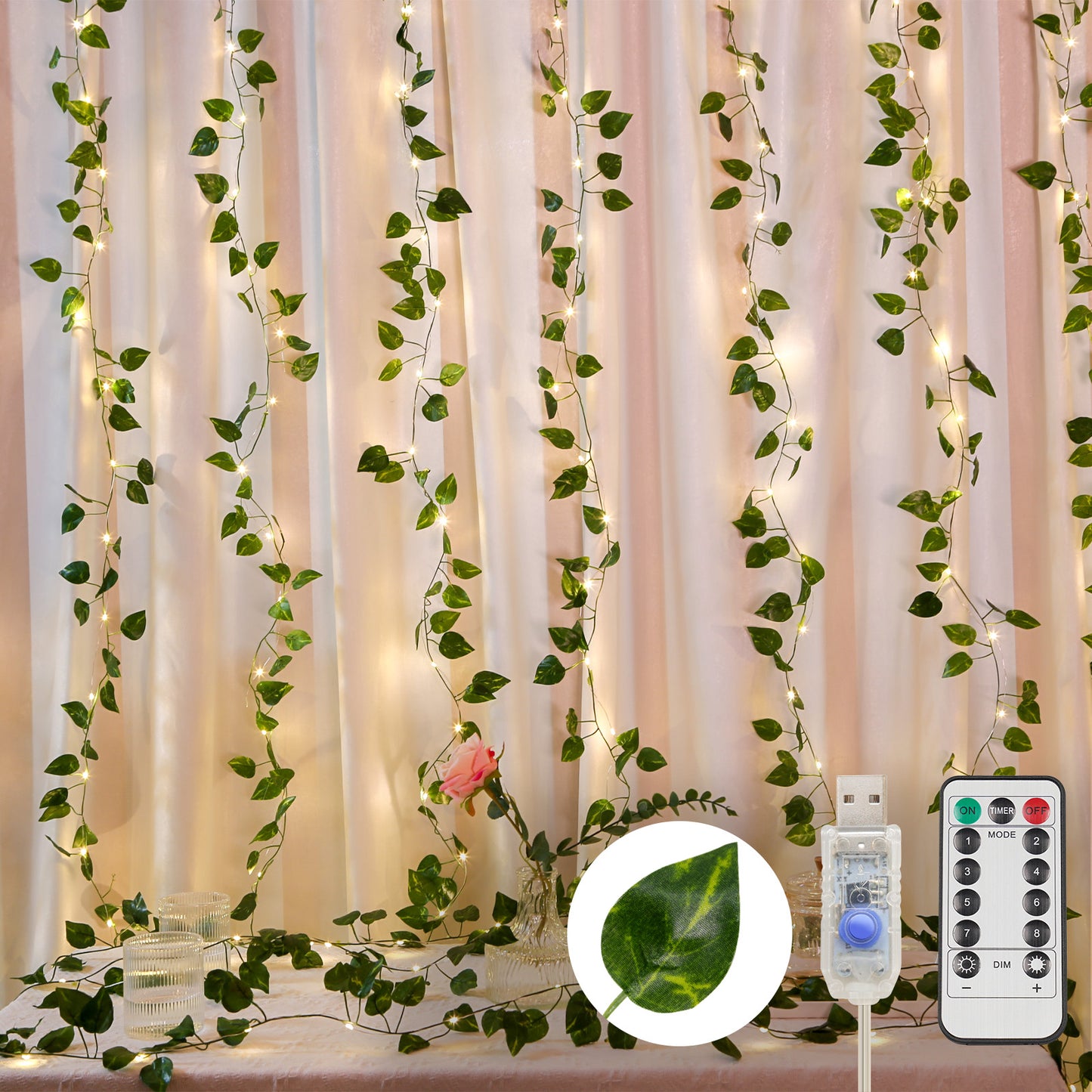 Vine Curtain Lights