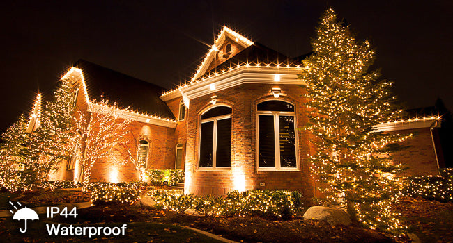 SUDDUS Diamond Lights Christmas Tree String Lights – 100/200/300 LED, Warm White, 8 Lighting Modes, Indoor Outdoor Twinkle Lights for Christmas Tree, Patio, Porch & Holiday Decor