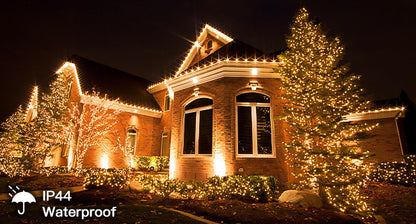SUDDUS Diamond Lights Christmas Tree String Lights – 100/200/300 LED, Warm White, 8 Lighting Modes, Indoor Outdoor Twinkle Lights for Christmas Tree, Patio, Porch & Holiday Decor