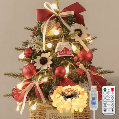 SUDDUS 100 LED Warm White Globe String Lights – 33FT Plug-in Fairy Lights with Remote & Timer, Connectable Indoor/Outdoor Decorative Lights for Bedroom, Dorm, Classroom, Patio, Christmas Tree